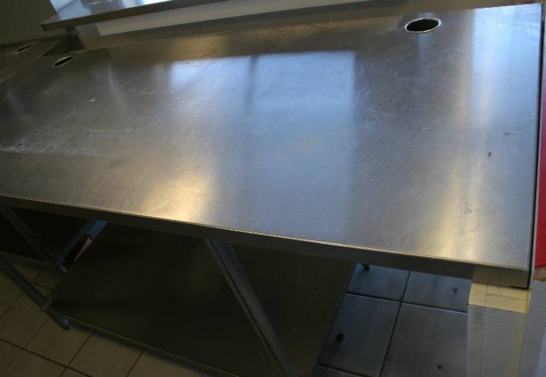 lot 17 image: Commercial Stainless Steel Table