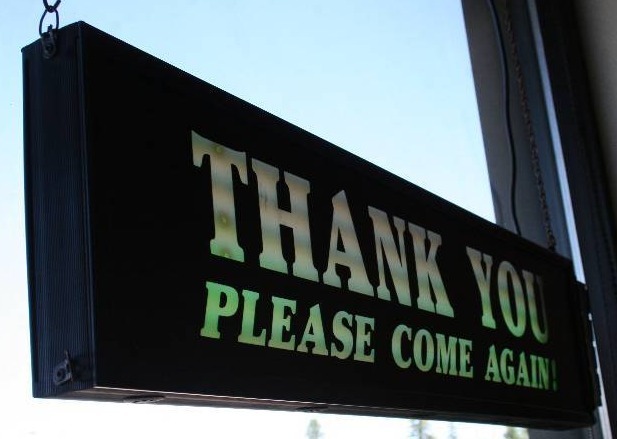 lot 27 image: Thank You Neon Sign