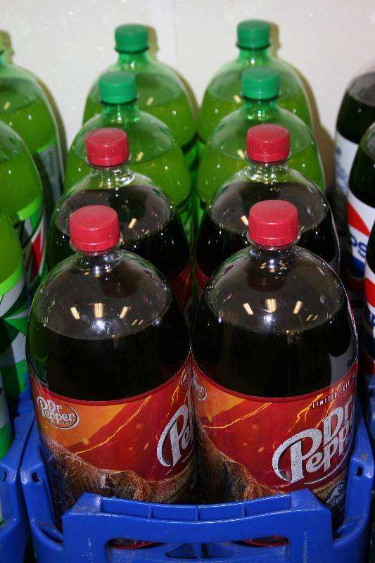 lot 117 image: Two Liter Bottles of Soda