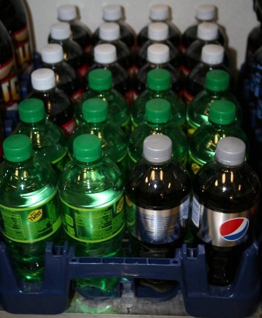 lot 128 image: Twenty Ounce Bottles of Soda