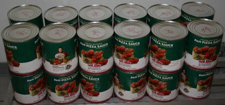 lot 142 image: Pizza Sauce in a Can