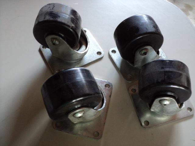 lot 17 image: set of 4 wheel castors - retail for...