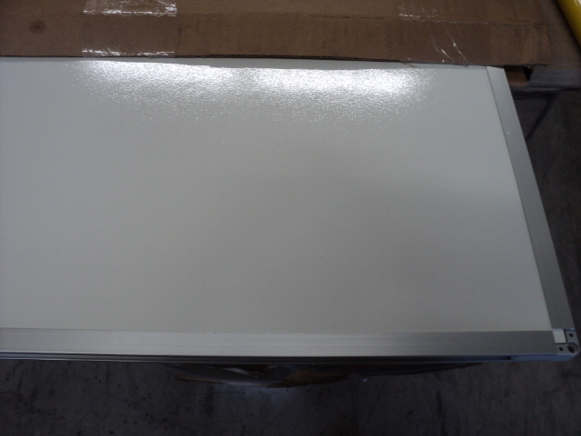 lot 47 image: 2 white boards with aluminum frames...