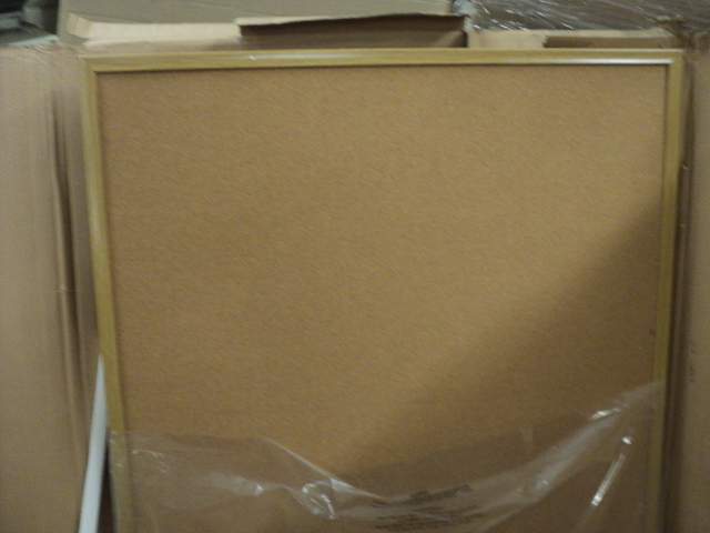 lot 61 image: 3 x 4 cork bulletin board...