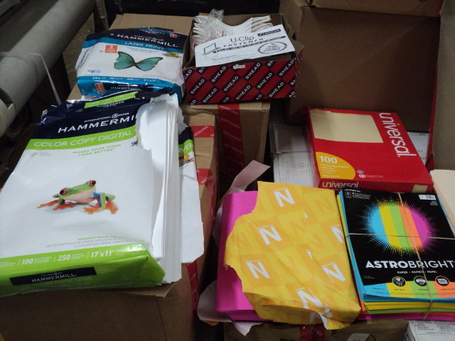 lot 68 image: office paper and folders...