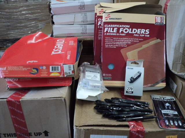 lot 133 image: folders, inks, and pens...