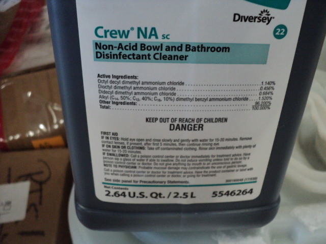 lot 148 image: 4 bottles of Crew Non-Acid Bowl and...