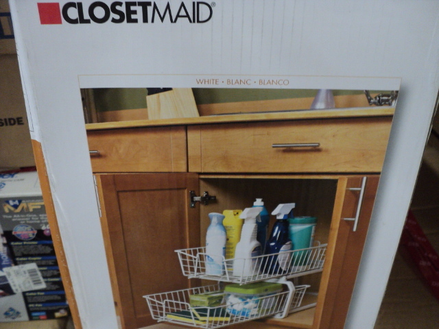 lot 173 image: Closetmaid 2 tier cabinet organizer...