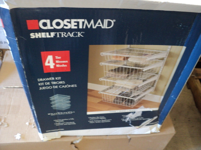 lot 191 image: Closetmaid shelf track drawer kit...