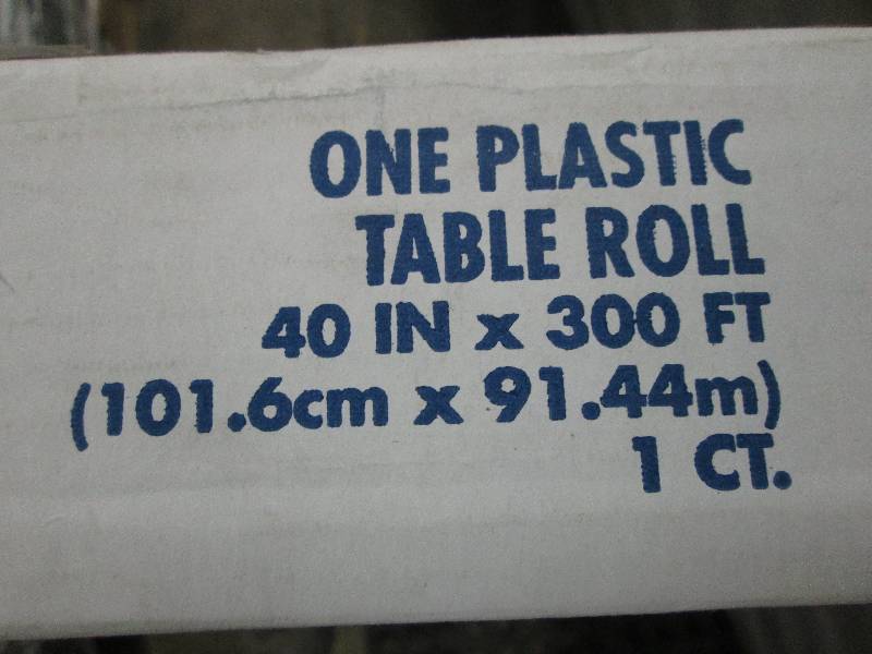 Hoffmaster White Plastic Table Roll...