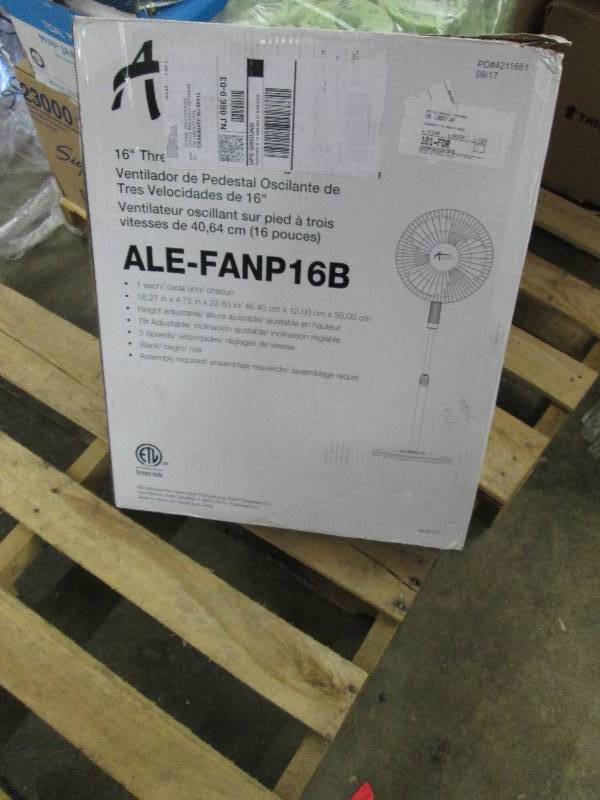 Alera OSCILLATING PEDESTAL FAN, 16...