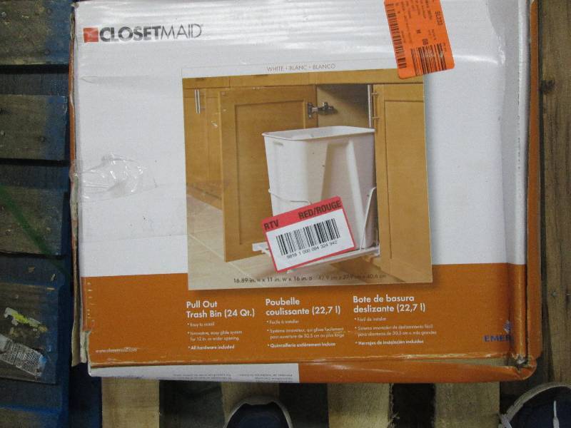 ClosetMaid 6 Gal. White Pull-Out Tr...