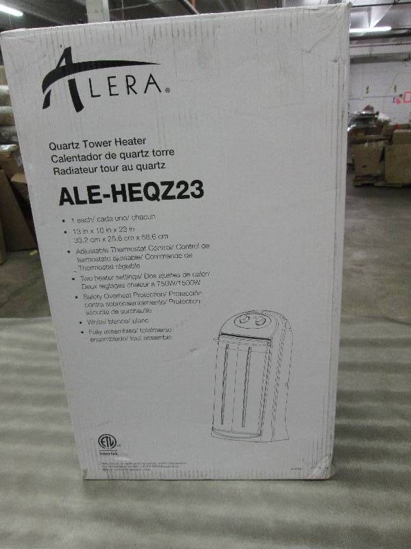 Alera HEQZ23 Quartz Tower Heater, ...