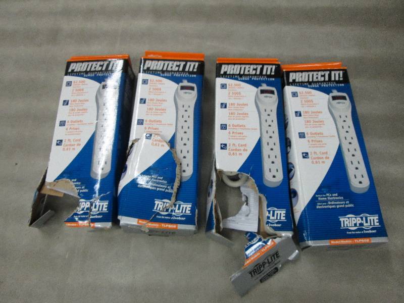 Lot of 4 Tripp-Lite TLP602 Protect ...