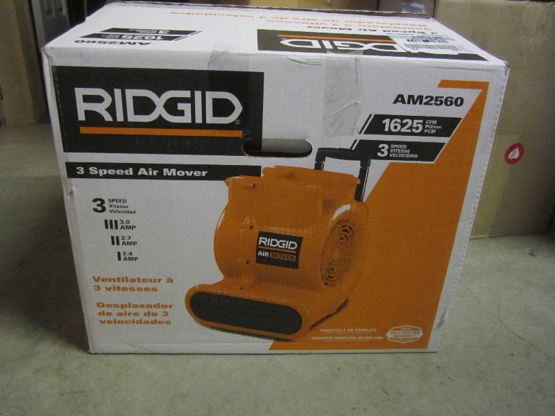lot 2 image: Ridgid AM2560 3-Speed Air Mover Ope...