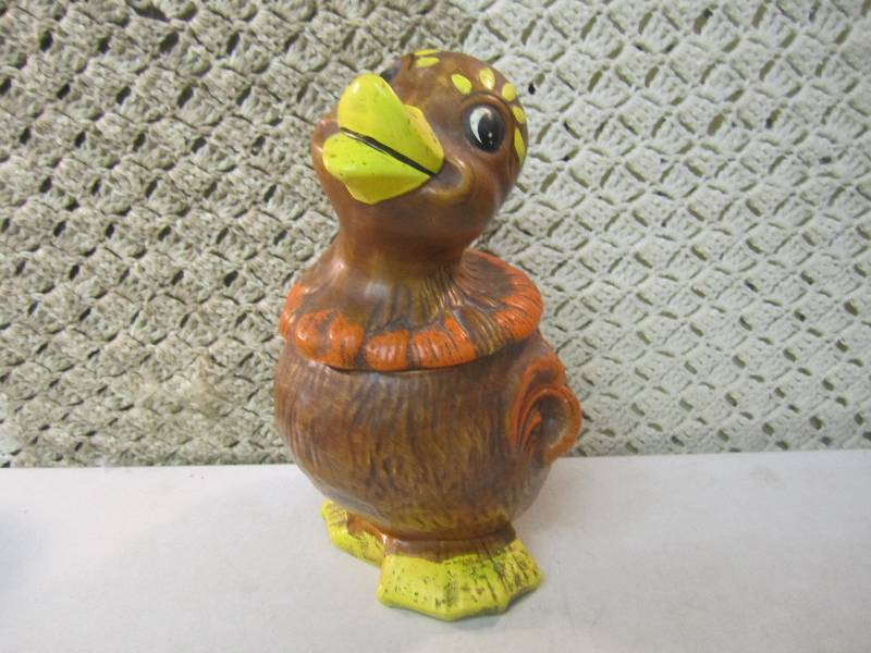 lot 59 image: Duck Cookie Jar 12.5 tall.  B-4...