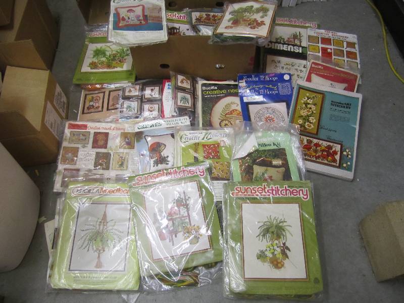 lot 84 image: Box Full of Needle Craft  A-4...