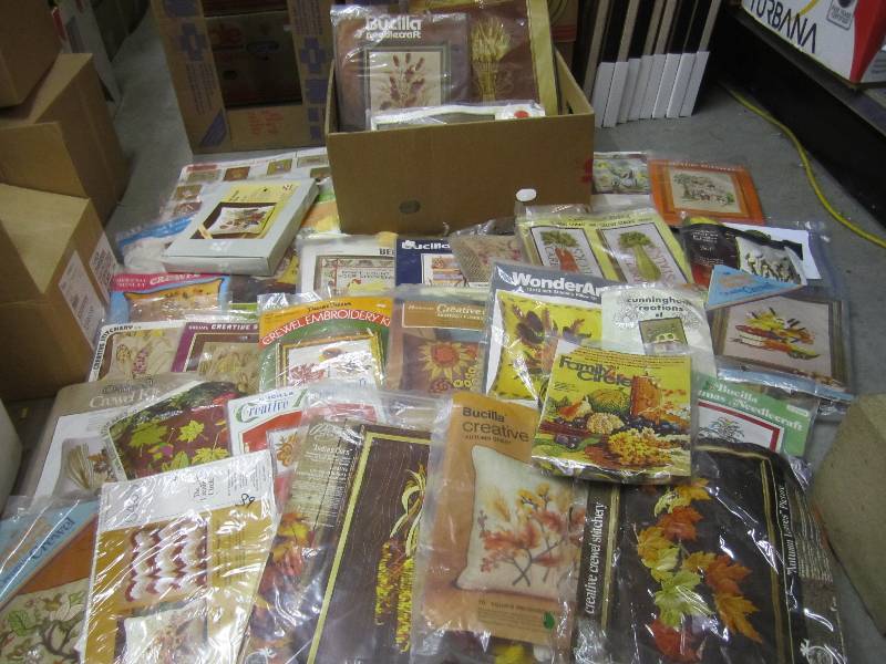 lot 85 image: Box Full of Needle Craft  A-4...