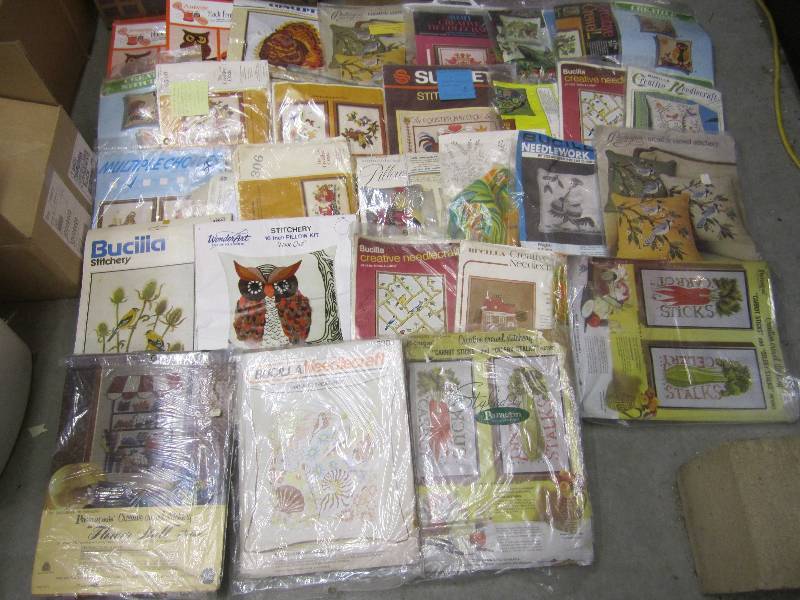 lot 88 image: Box Full of Needle Craft  A-4...