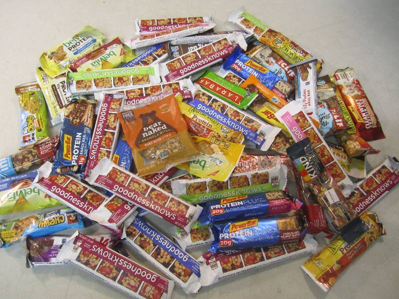 lot 105 image: Large Lot of Misc Granola and Power...