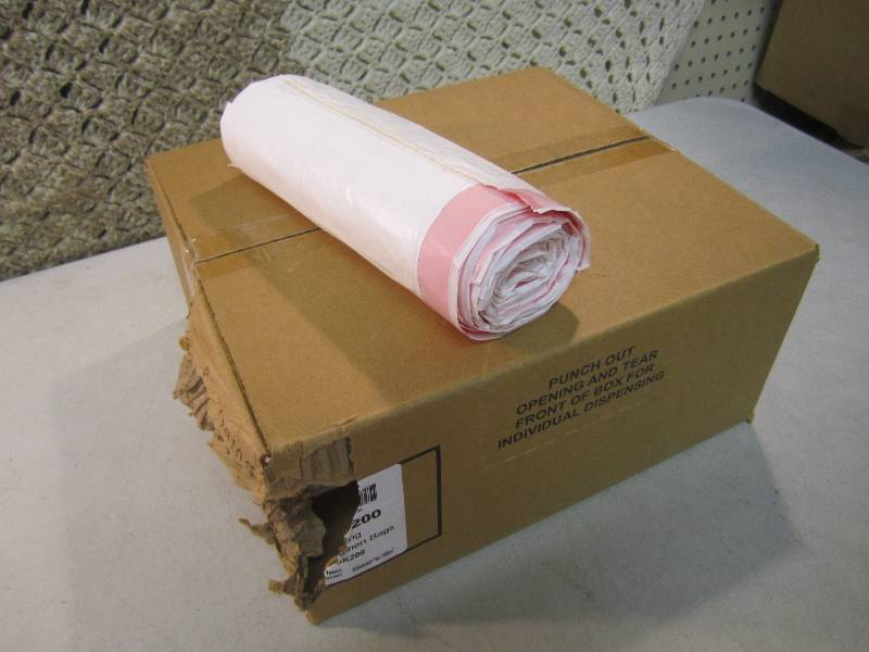 lot 126 image: Case of 200 Draw-String Kitchen Tra...