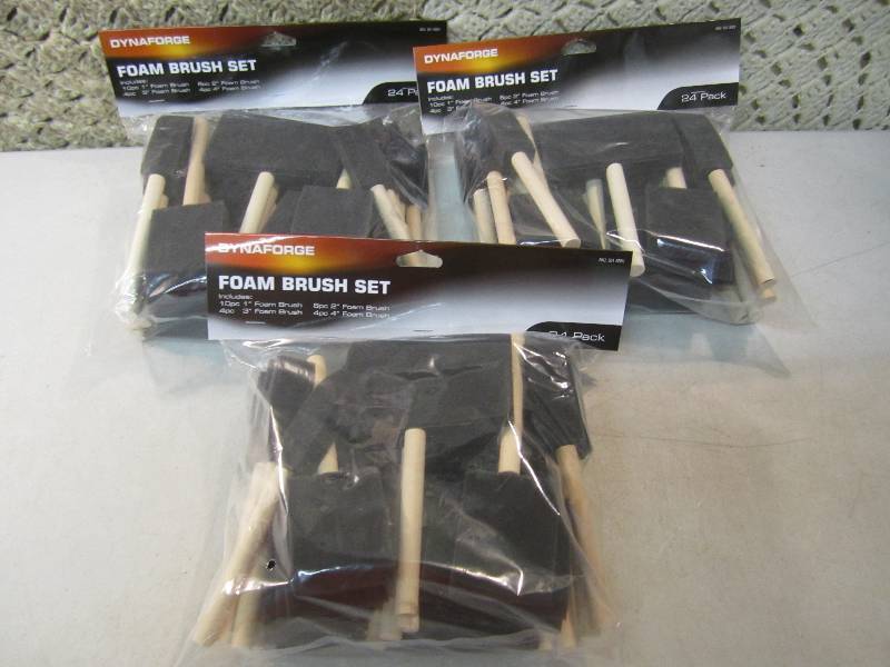 lot 127 image: 3 - 24 Pack of Foam Brush Sets  D-1...