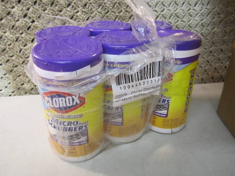lot 130 image: Pack of 6 Clorox Disinfecting Wipes...