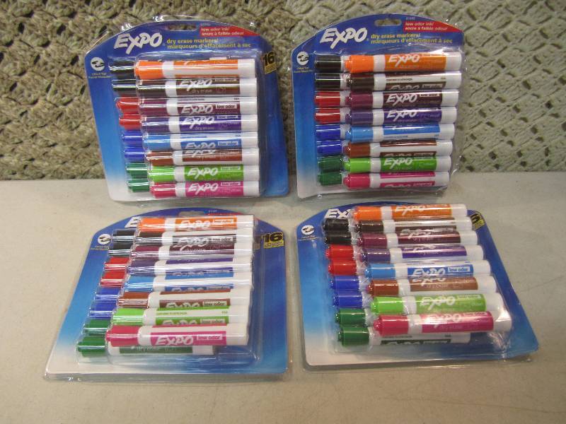 lot 133 image: 4 - 16 packs of Expo Dry Erase Mark...