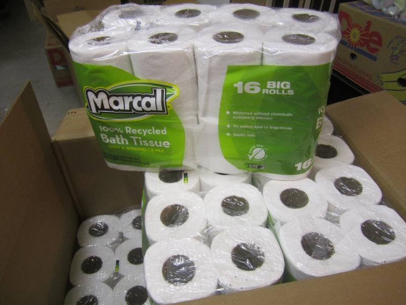 lot 160 image: Case of 96 Rolls of 2-Ply Bath Tiss...