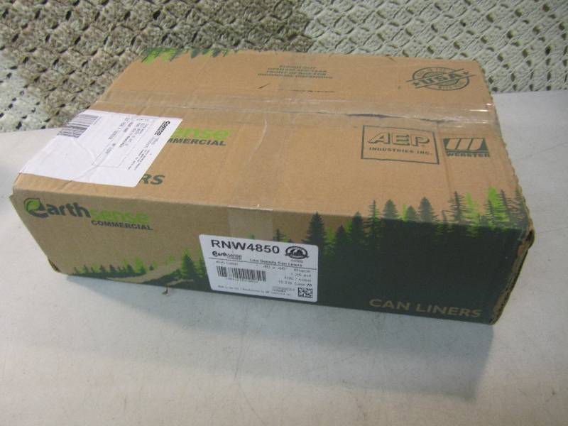 lot 169 image: Case of 100 Black 40-45 Gallon Can ...