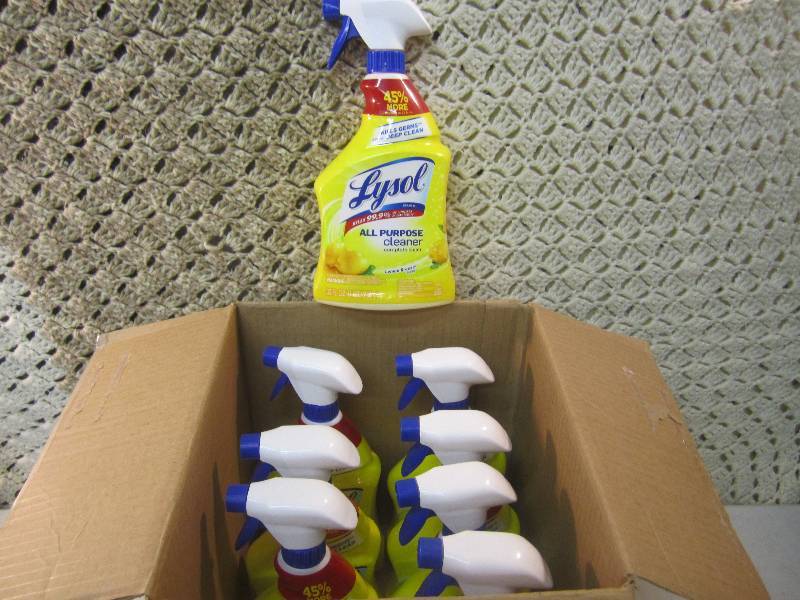 lot 180 image: Lot of 8 Lysol All Purpose Cleaner ...