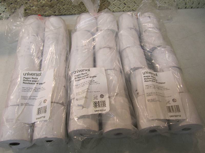 lot 194 image: 30 Rolls of Single Ply Thermal Pape...