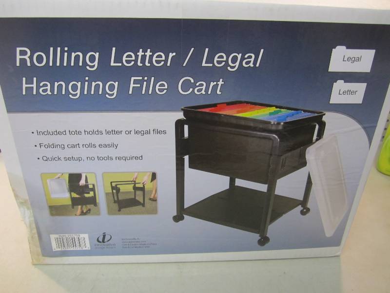 lot 195 image: Rolling LetterLegal Hanging File C...