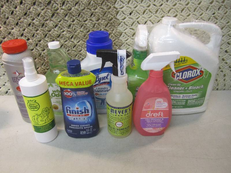 lot 196 image: Mixed Lot of Various Cleaners Etc. ...