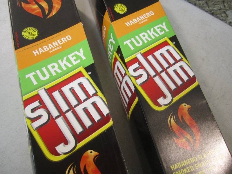 lot 198 image: 2 Box of 24 each Slim Jim Snack Sti...