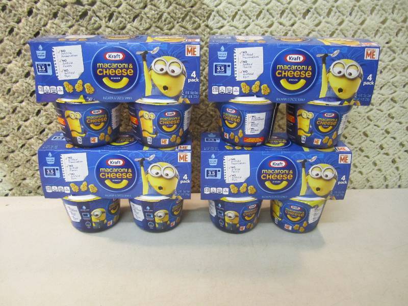lot 224 image: 4 - 4 packs of Kraft Macaroni & Che...