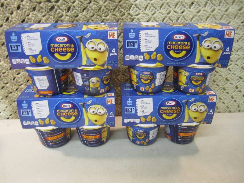 lot 225 image: 4 - 4 packs of Kraft Macaroni & Che...