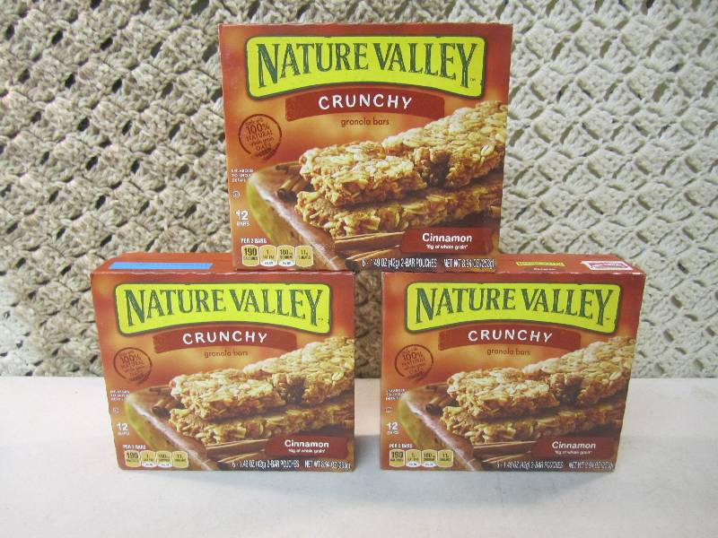 lot 230 image: 3 Boxes Nature Valley Crunchy Cinna...