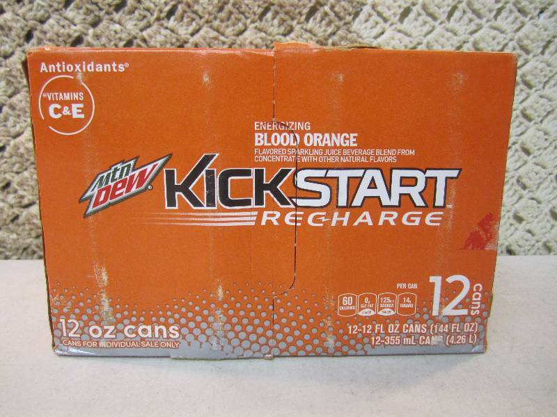 lot 237 image: 12-Pack of Mtn Dew Kickstart Rechar...