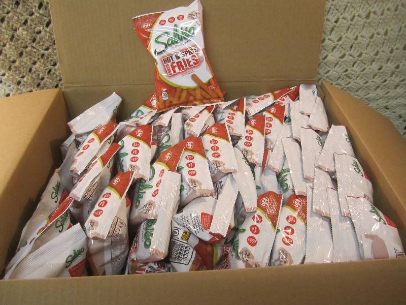 lot 244 image: Case of 90 Bags Hot & Spicy Baked F...
