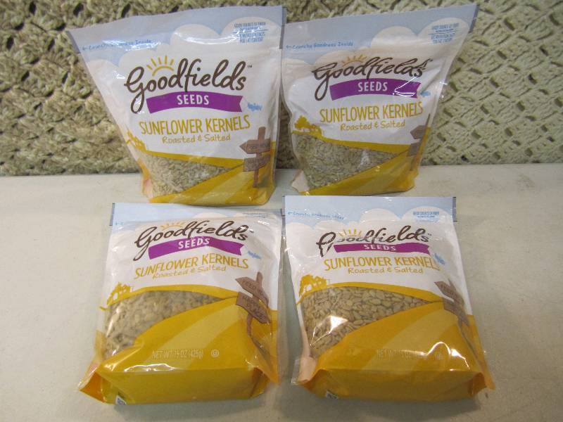 lot 253 image: 4 Bags of Roasted & Salted Sunflowe...