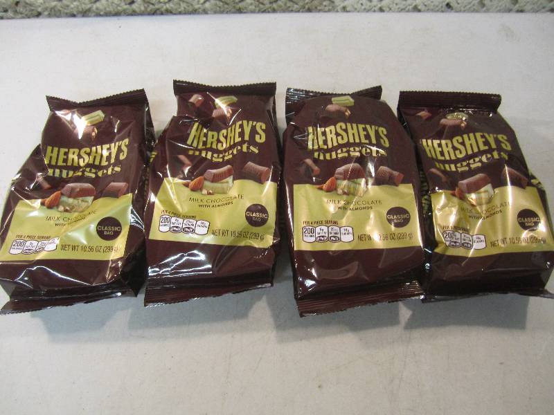 lot 269 image: 4 Bags of Hersheys Nuggets Milk Cho...