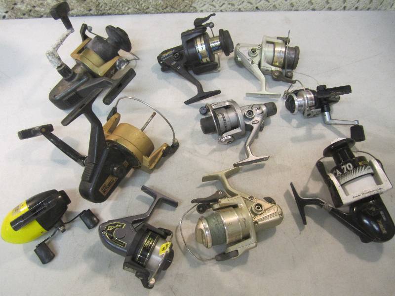 lot 280 image: Lot of 10 Fishing Reels As-Is For p...