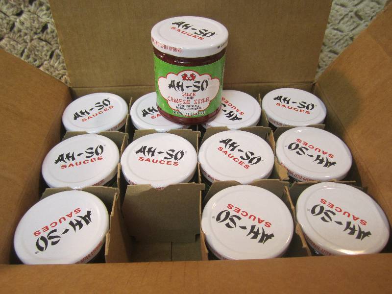 lot 292 image: Case of 12 Jars of Ah-So Sauce (Chi...