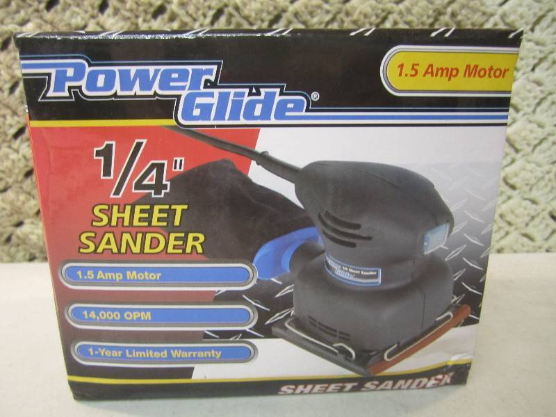 lot 308 image: Power Glide 14 Sheet Palm Sander  ...