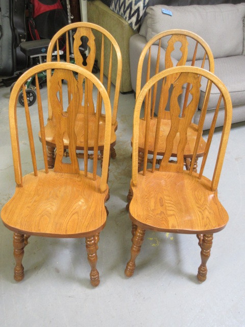 Solid Oak Cochrane Chairs Collectibles Quality Furniture Electronics Toys And More K Bid
