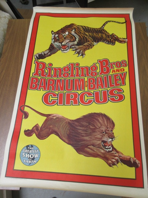 lot 911 image: 1950s RINGLING BROS LITHOGRAPH