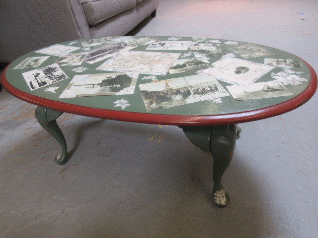 lot 923 image: HANDCRAFTED LAKE MINNETONKA COFFEE TABLE