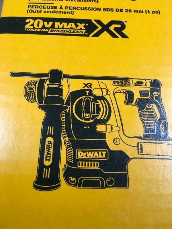 DeWalt 20-Volt MAX XR Li-Ion 1 in. Cordless SDS-plus Brushless L-Shape ConcreteMasonry Rotary Hammer (Tool-Only) OPEN BOX NOT USED