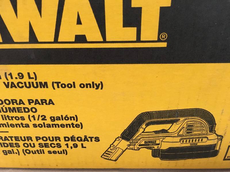 DEWALT 20-Volt MAX Lithium-Ion 12 Gal. WetDry Portable Vacuum NOT USED